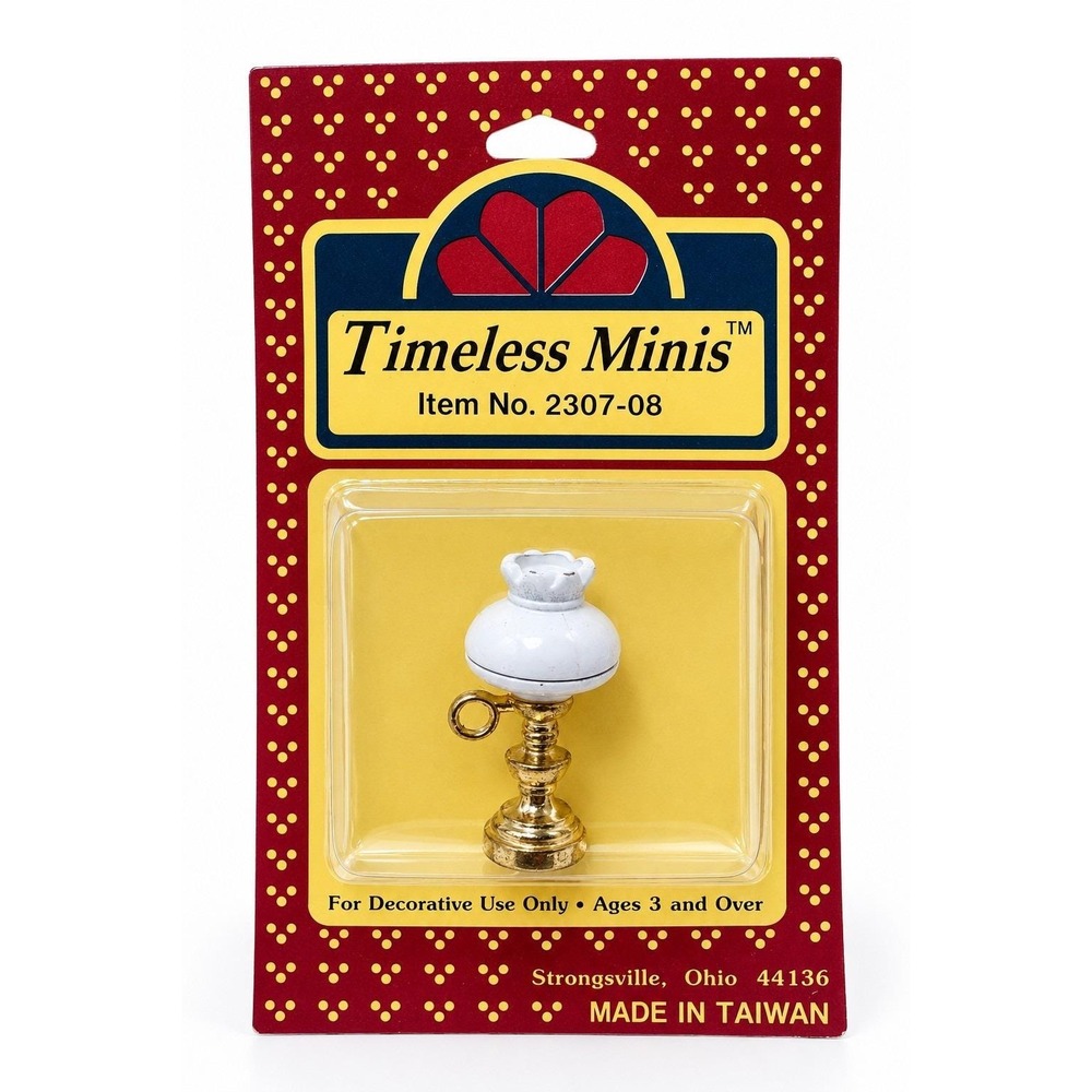Timeless Minis Victorian Oil Lamp Dollhouse Miniature 2307-08 Vintage